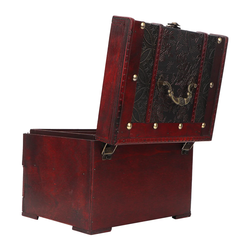 

Jewelry Storage Box Jewelry Box Vintage Wooden Jewelry Box Case Holder Necklace Earrings Storage Box Organizer with Mirror