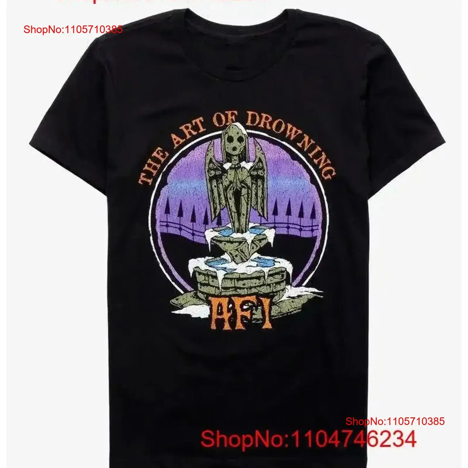 New AFI The Art Of Drowning For Fans S 5XL T Shirt BI04_260 vintage Washed Breathable Casual streetwear Slightly graphic