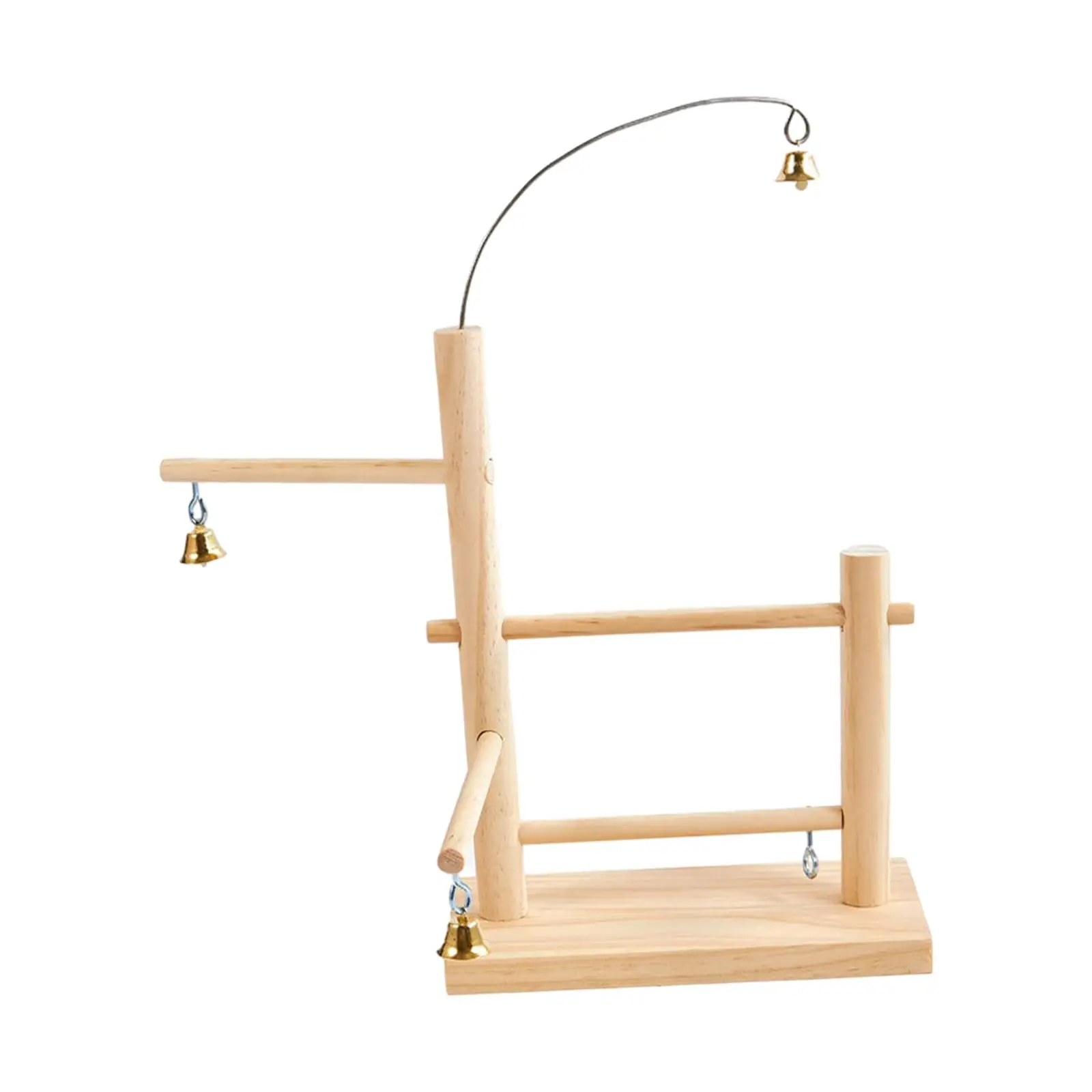 Portable Parrot Play Stand Wood Perch Tabletop Bird Playground Gym for Small Medium Parakeets Lovebirds