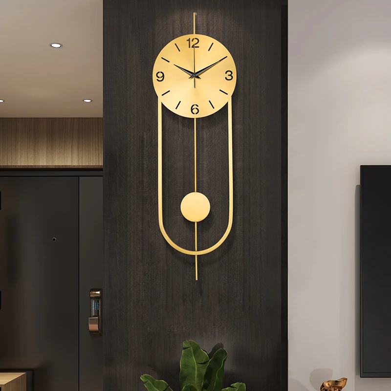 

Room Clock Home Personalized Creativity All Copper Watch Fashionable and Simple Chinese Style Pure Copper Wall Watch