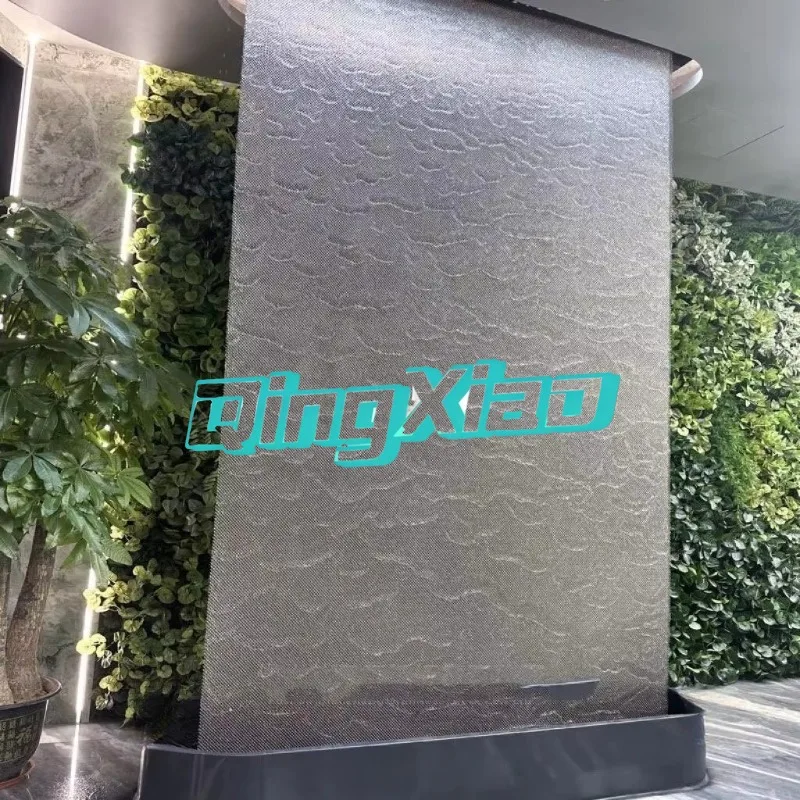 Stainless Steel Metal Mesh Water Curtain Indoor Water Wall Flowing Waterfall Landscape Partition For Hotel Decoration Outdoor