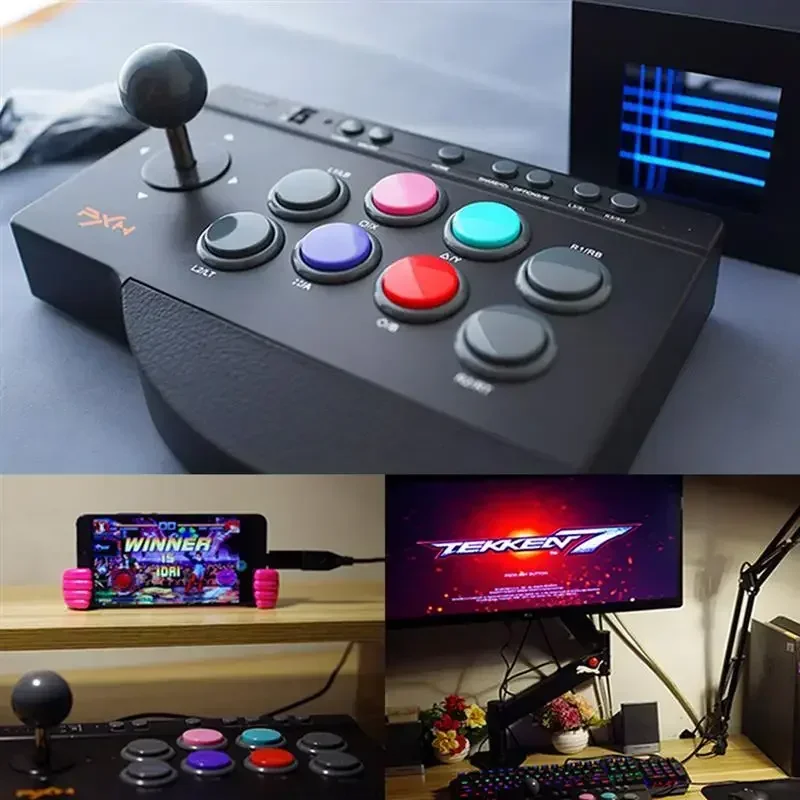

Top! PXN Fighting Joystick PC Street Fighter Controller Arcade Game Fight Stick for PS4/PS3/Xbox One/Nintendo Switch King of