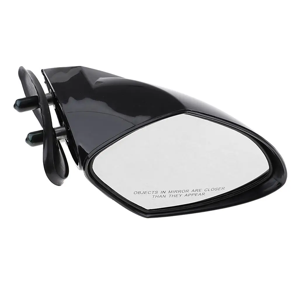 Black Housing Right Side Rearview Mirror for Motorboats Universal Waterproof