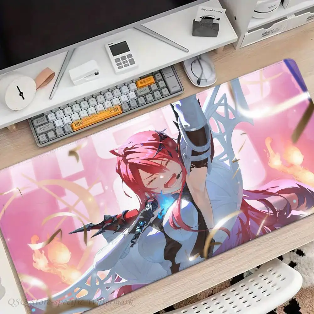 Elizabeth Rose Bloodflame Anime Hololive Mousepad Non-slip Suitable For Office Computers Laptops E-sports Game Desk Mats XXL Key