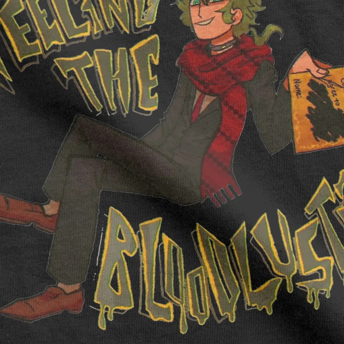 T-Shirt Midori Feeling The Bloodlust YTTD Pure Cotton Tees Short Sleeve Your Turn To Die Anime Game T Shirt Clothes Printed