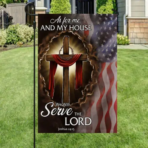 Christian Cross American Flag Garden Flag AAL HHM WZZ yyi