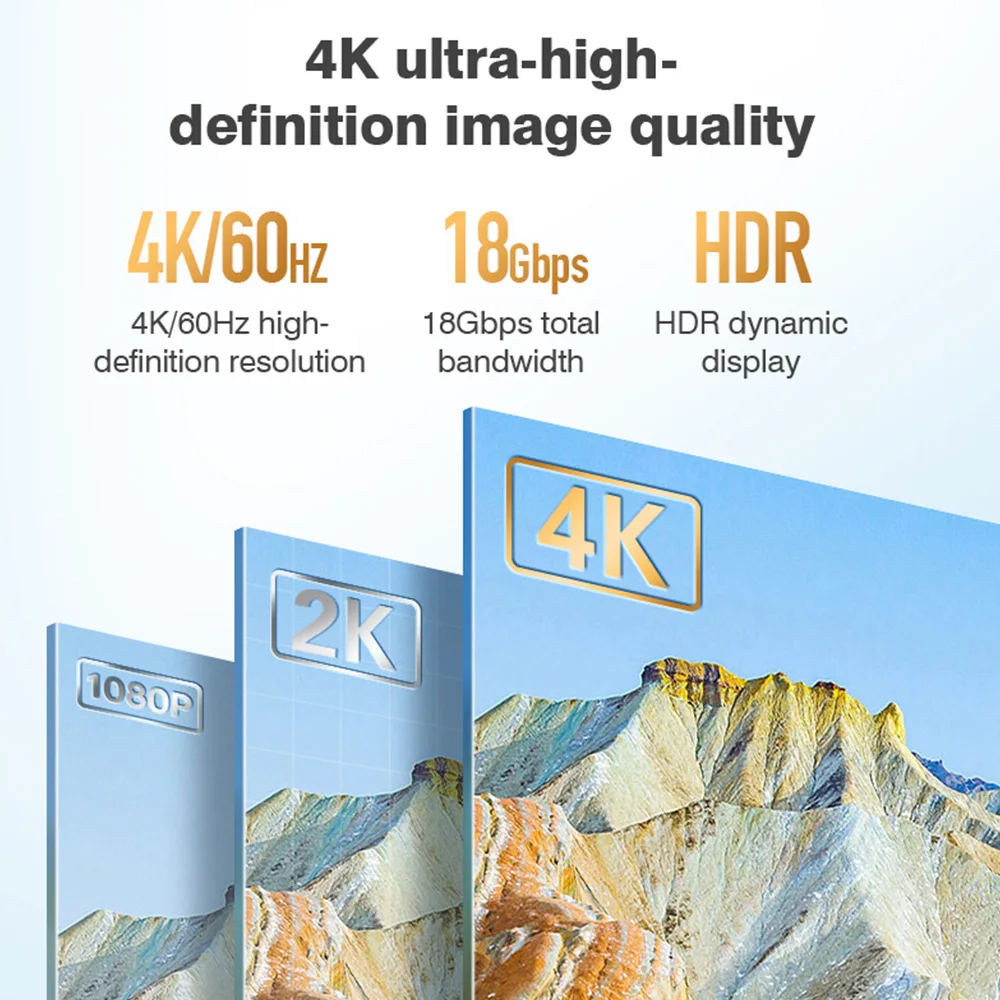 4K 60Hz HDMI Optical Fiber Cable AOC 2.0 High Speed ​​18Gbps Support HDR ARC HDCP2.2 10/15/30/50m for PS5/4 Xbox Projector HDTV