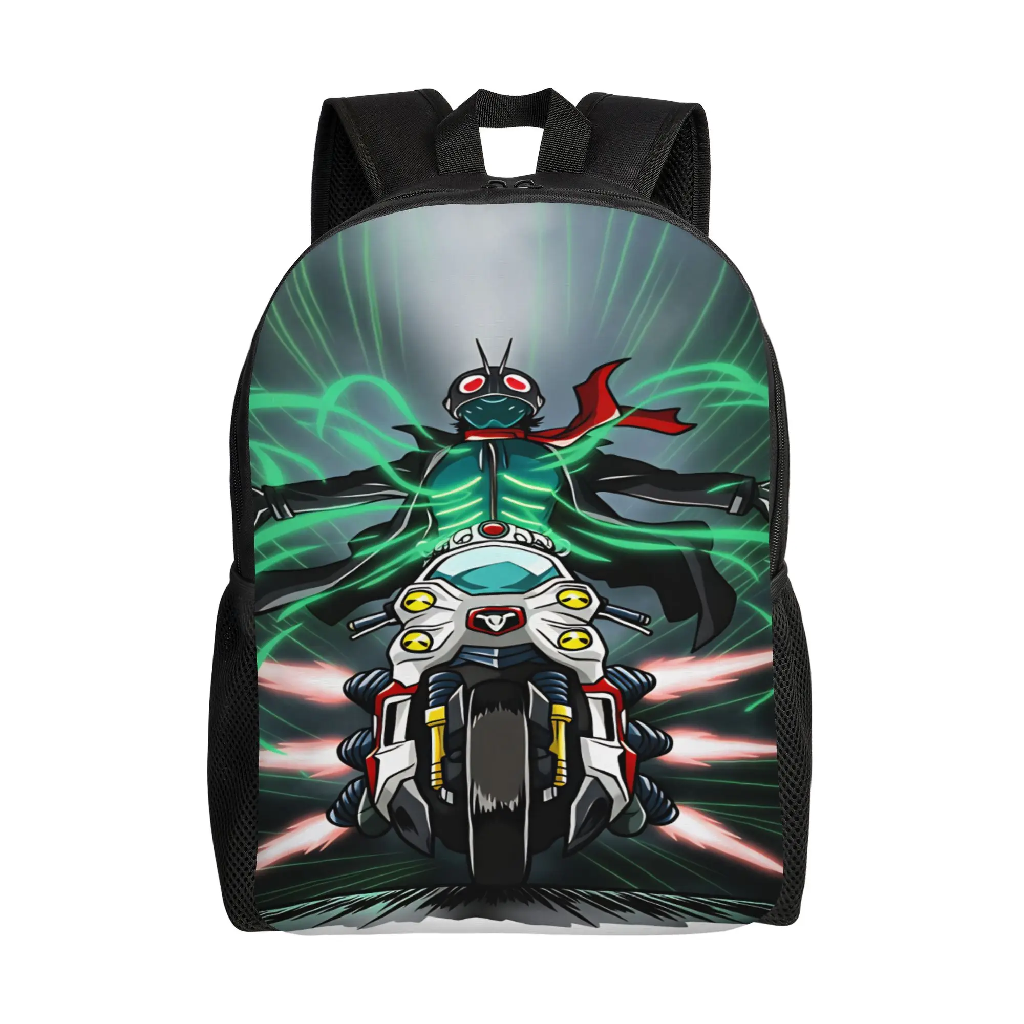 Kamen Riders Backpack  Women Polyester Outdoor Backpacks Breathable Novelty High School Bags Rucksack
