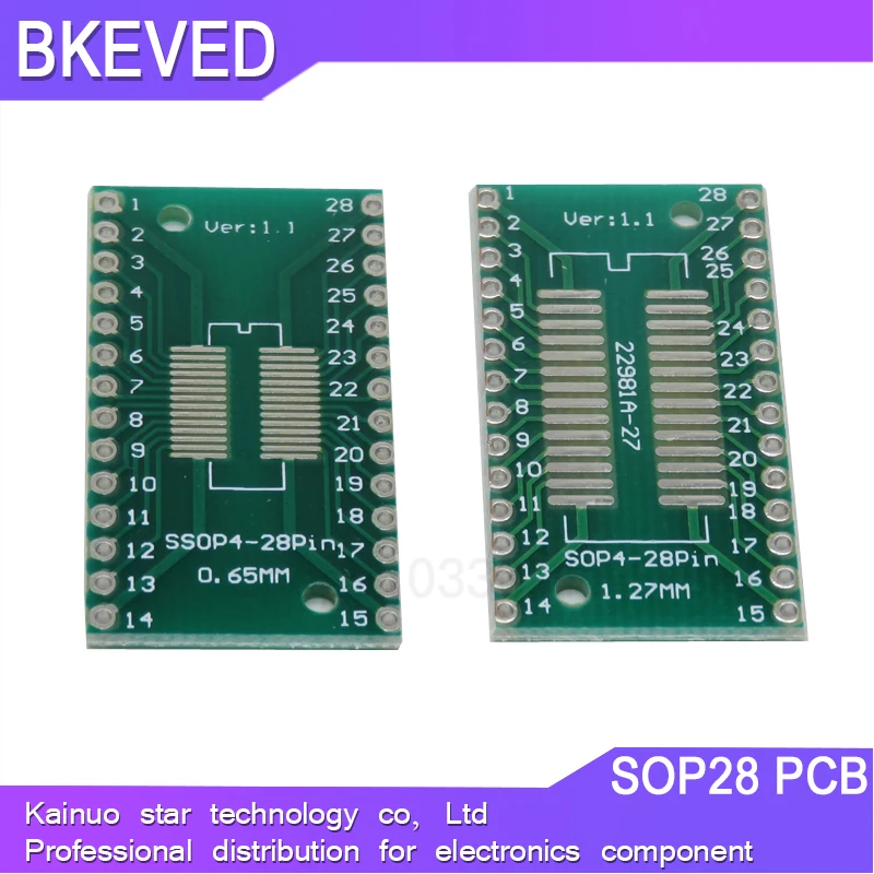 5PCS TSSOP28 SSOP28 SOP-28 SOP28 to DIP28 Transfer Board DIP Pin Board Pitch Adapter