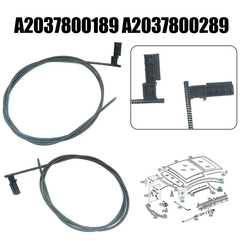 High Quality Sunroof Sunshade Roller Blind Cables for Mercedes C W203 Coupe OEM Number A2037800189 A2037800289