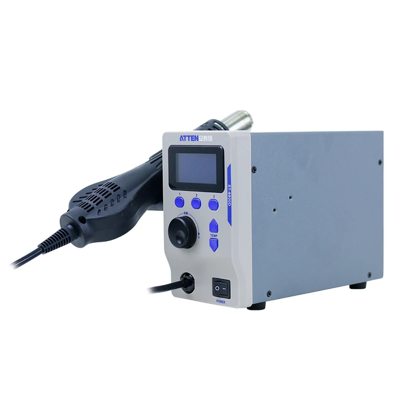 New Digital Display Hot Air g un SMD Rework Station Lead-free 800W ATTEN ST-8800D BGA Solder 110V 1 Year Warranty