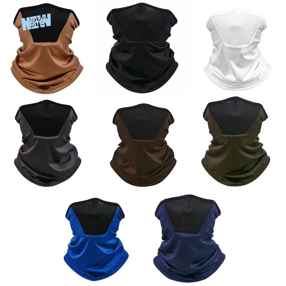 

Mask Mesh Solid Color UV Protection Face Scarves Summer Sunscreen Mask Ice Silk Women Sunscreen Veil Men Fishing Face Mask