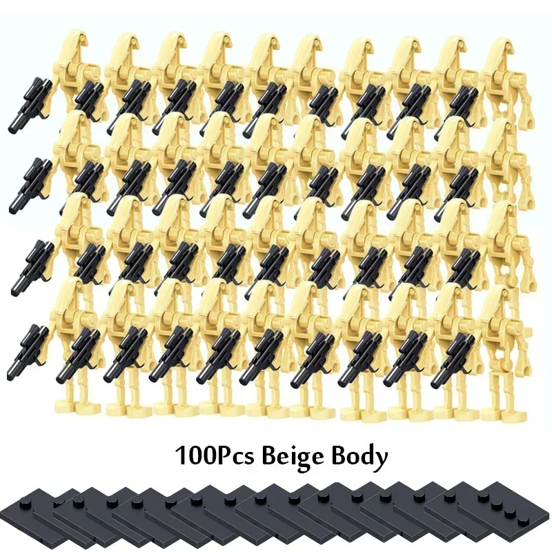 子供のためのバトルドロイド戦闘ロボットビルディングブロックセット,K2-SOモデルのレンガ,誕生日プレゼントのおもちゃ,100個,素晴らしいオファー