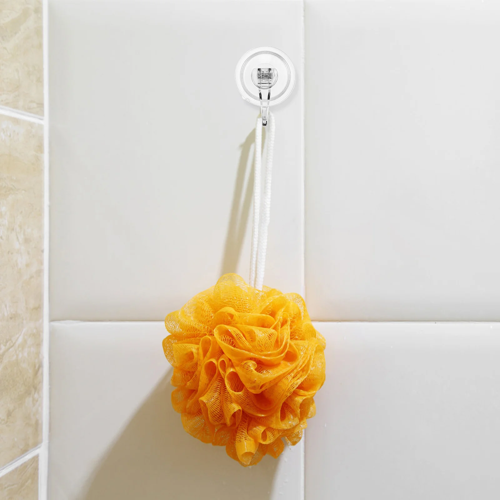 

4Pcs Suction Cup Hooks Clear Heavy Duty No Drill Shower Window Towel Wreath Hangers Sturdy Bathroom Hooks Reusable