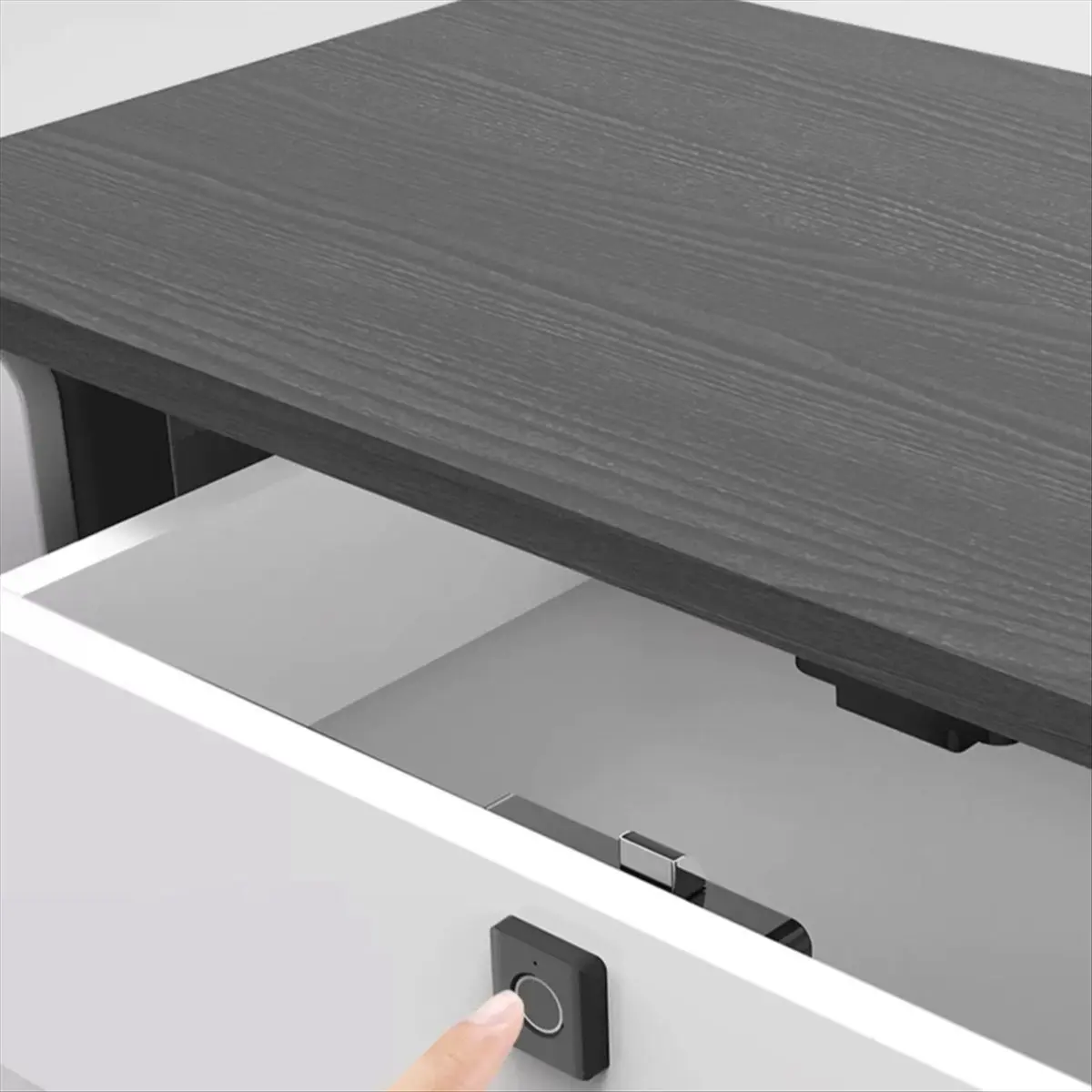 New Compact ABS Fingerprint Drawer Lock Smart Biometric Security for Cabinets Shoe Lockers File Cabinets Easy to Install