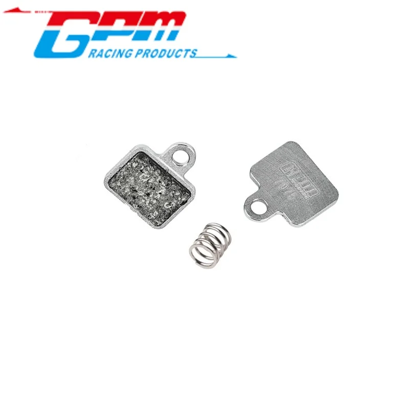 GPM MX035/SPN 알루미늄 7075 및 인레이드 마찰 재료 프론트 브레이크 패드 LOSI 1/4 PROMOTO MX 모터사이클 RC 업그레이드용