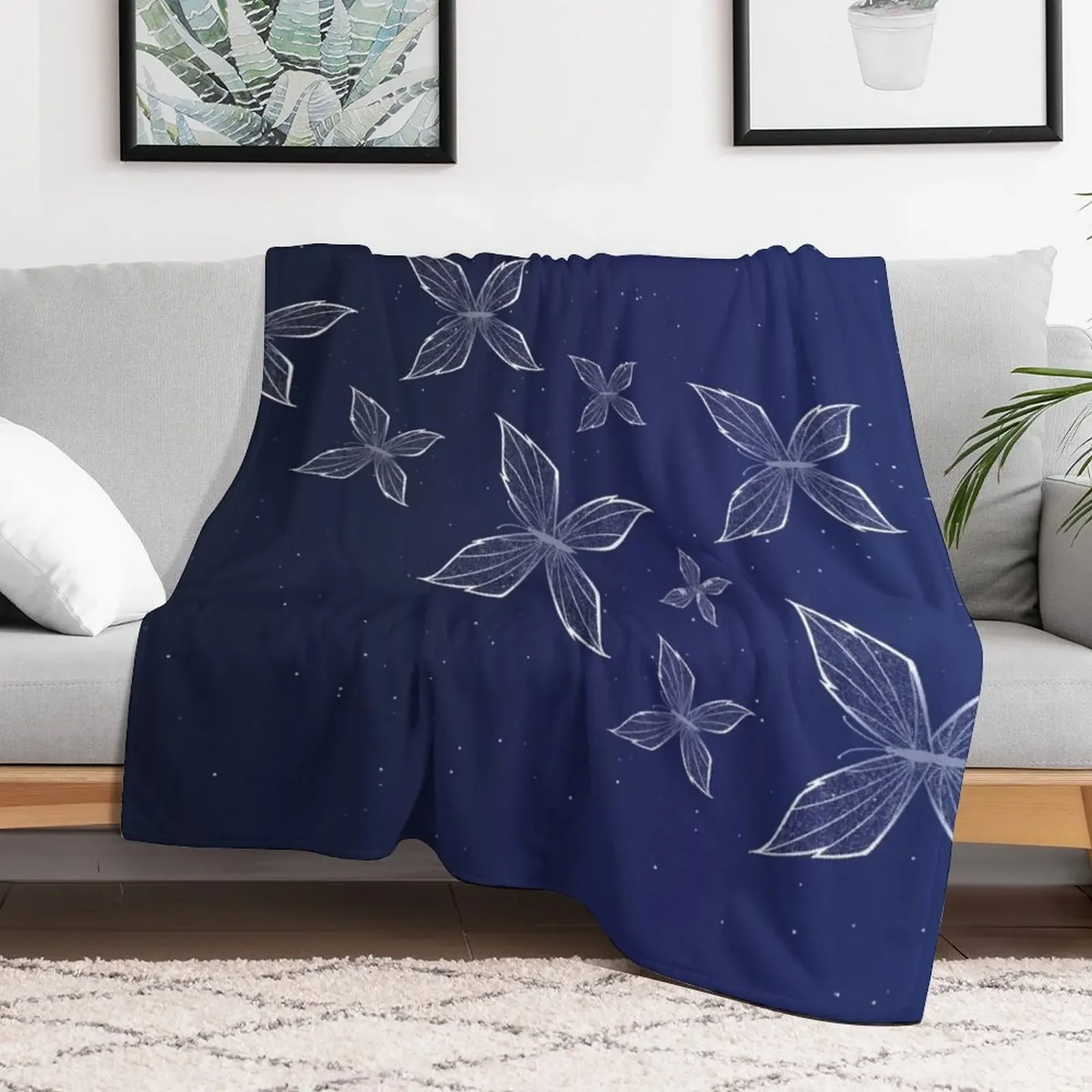 Wraith Butterfly [3] From Heaven Official's Blessing Throw Blanket Soft Warm Blanket Gift for Men Women Adults