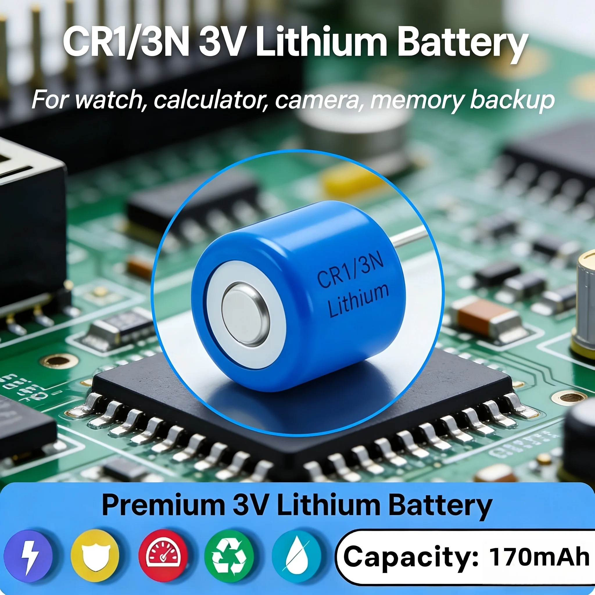 3V CR1/3N 170Mah Li…