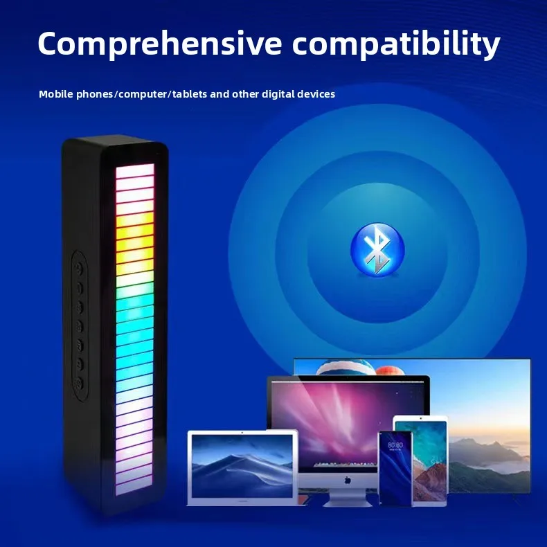 مكبر صوت بلوتوث لاسلكي متعدد الوظائف M8 RGB Light يدعم بطاقة FM ومكالمات صوتية ومضخم صوت TWS