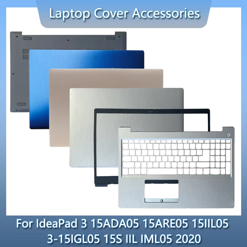 

НОВИНКА для IdeaPad 3-15ADA05 3-15ARE05 15IIL05 15IGL05 15S IIL IML05 2020, задняя крышка ЖК-дисплея для ноутбука, передняя панель, петли, упор для рук, нижняя часть