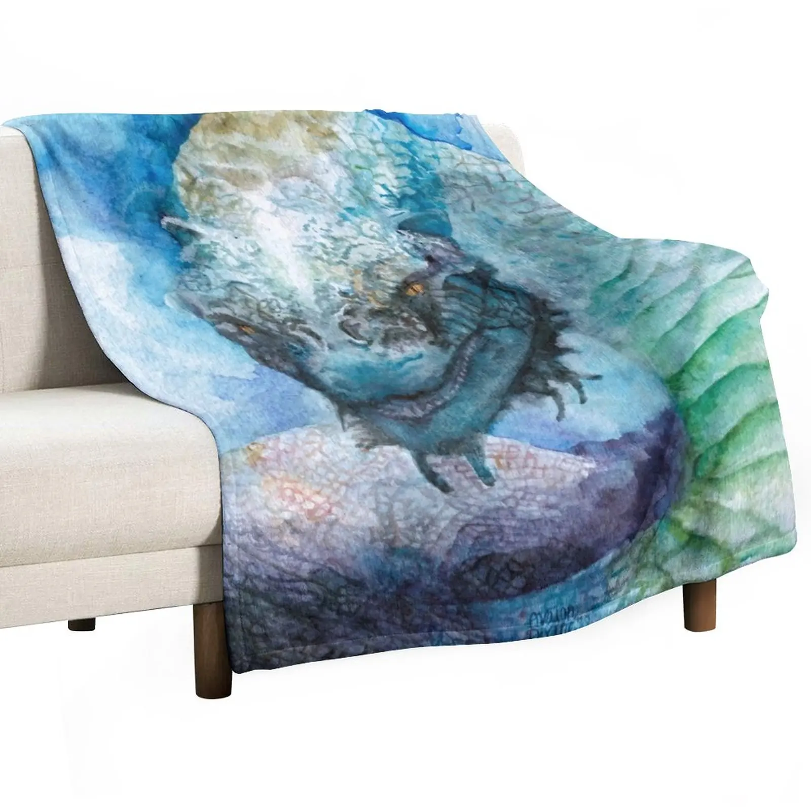 

Jrmungandr: The World Serpent Throw Blanket Tourist Blanket anime Heavy Blanket