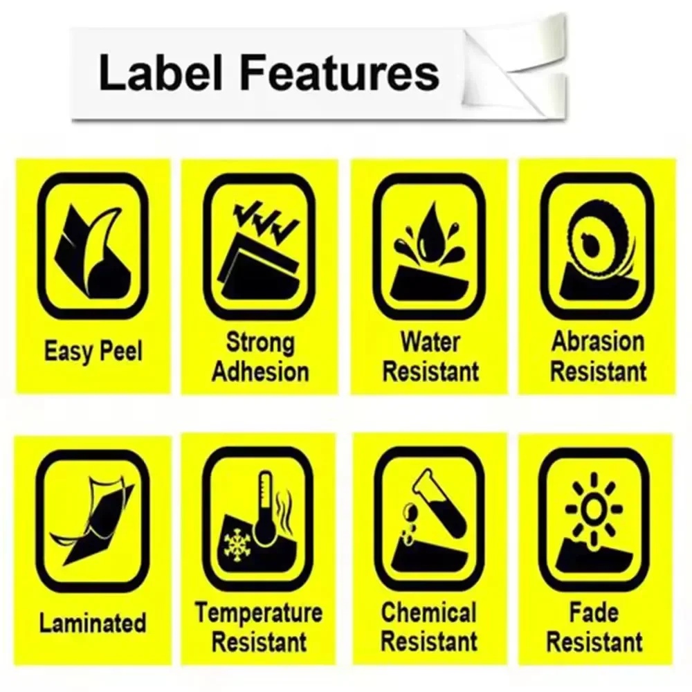 Compatible for Brother P-touch Label Printer Tape M-K231 Label Tape Black on White 12mm 8M Thermal Adhesive Label Printer Ribbon