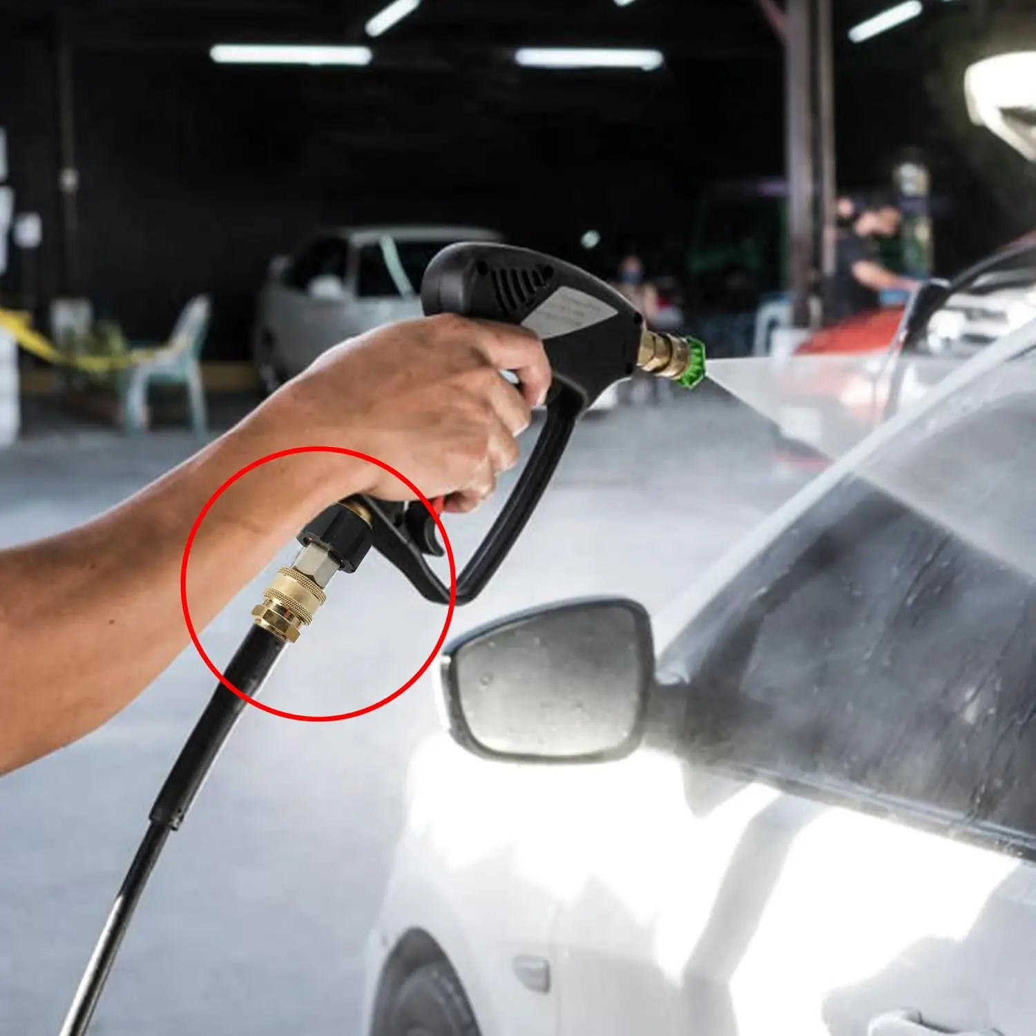 وصلات طقم توصيل سريع دوارة ، ملحقات غسالة الضغط العالي ، 41 PSI ، M22 ، G1 ، 4 "، M22 ، 14