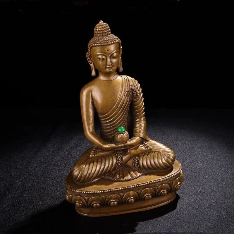 Tibet Buddhism temple pure bronze Sakyamuni Shakyamuni Shakya Mani buddha statue