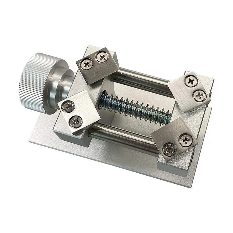 Silver Aluminum‑alloy Watch‑repair Holder Fixture Adjustable Timepiece Fixing Vise Sturdy Disassembly Accessory for Manual