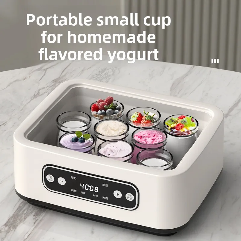 Yogurt machine household automatic multi-functional stainless steel intelligent constant temperature fermentation machine yogurt