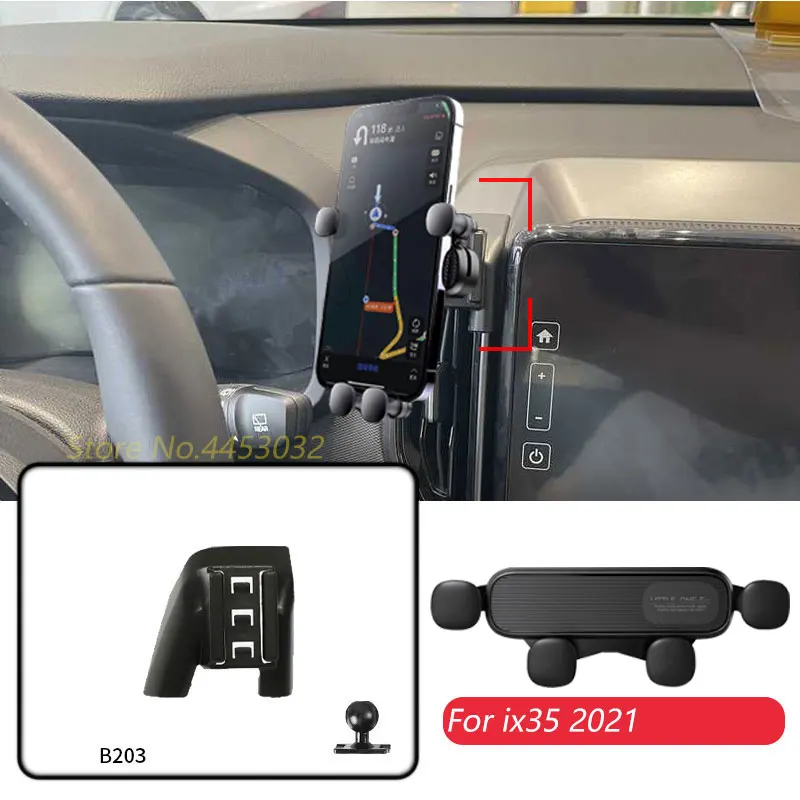 

Автомобильный держатель для Hyundai ix35 2021-2022, кронштейн для гравитационной навигации GPS с вентиляцией, горизонтальные аксессуары