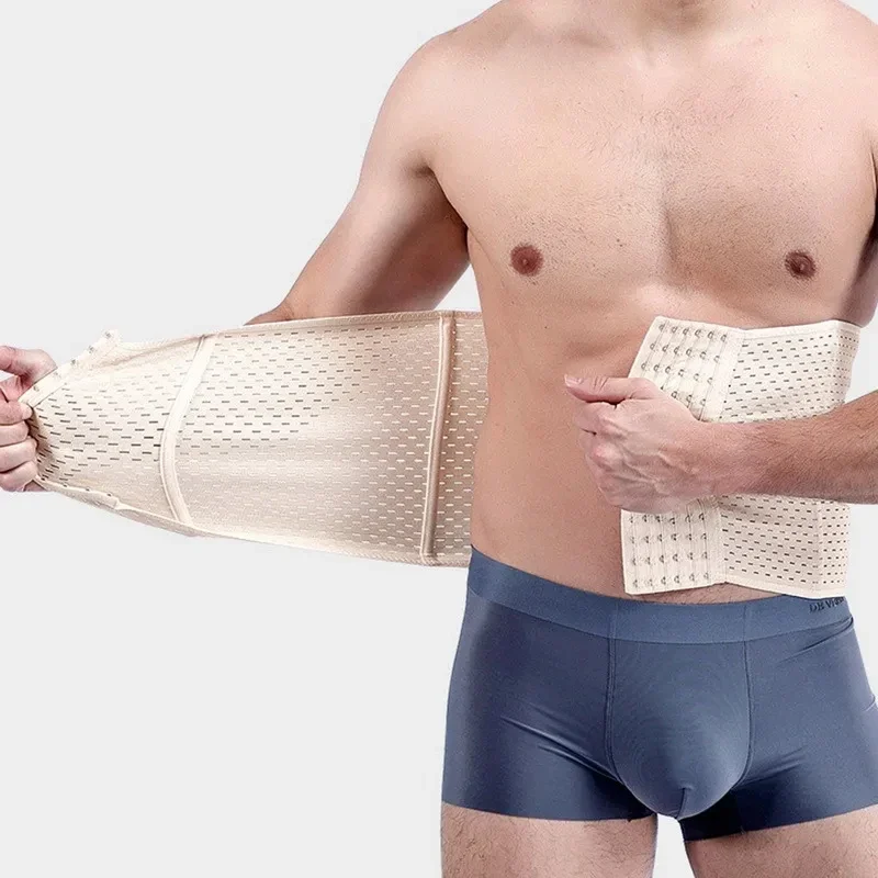 Entrenador de cintura recortador cinturón corsé para Abdomen vientre aplanar Control de barriga Fitness compresión Shapewear hombres adelgazamiento