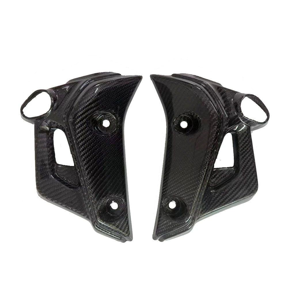 Carbon Fiber Motorcycle Side Radiator Cover Panel Cowl Fairing Accessories For Yamaha MT-07 FZ-07 MT07 FZ 07 2021-2024