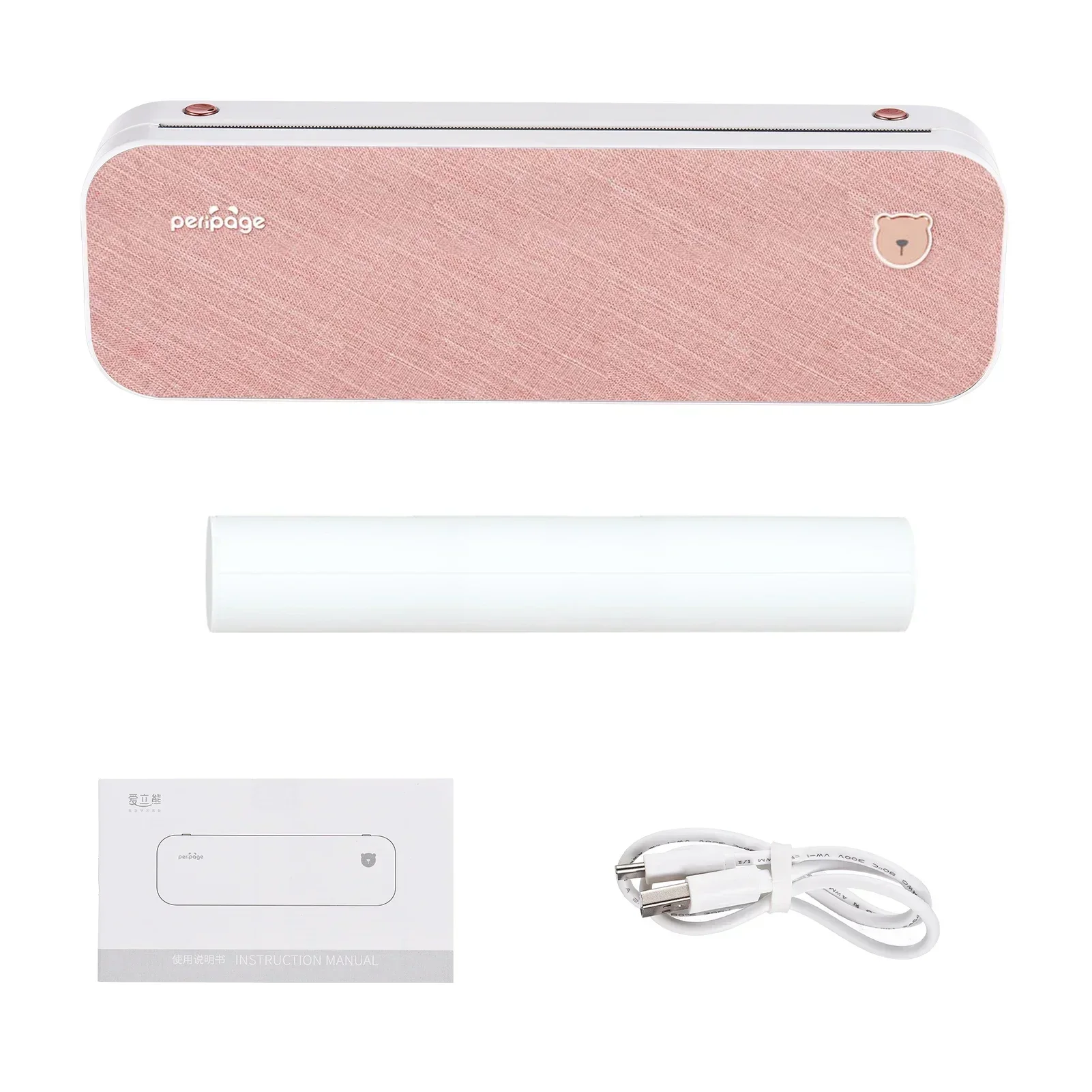 Новый! Принтер для бумаги A40 A4, беспроводной Bluetooth-термопринтер, поддержка мобильного смартфона, Android, IOS-принтер с 1 рулонной бумагой