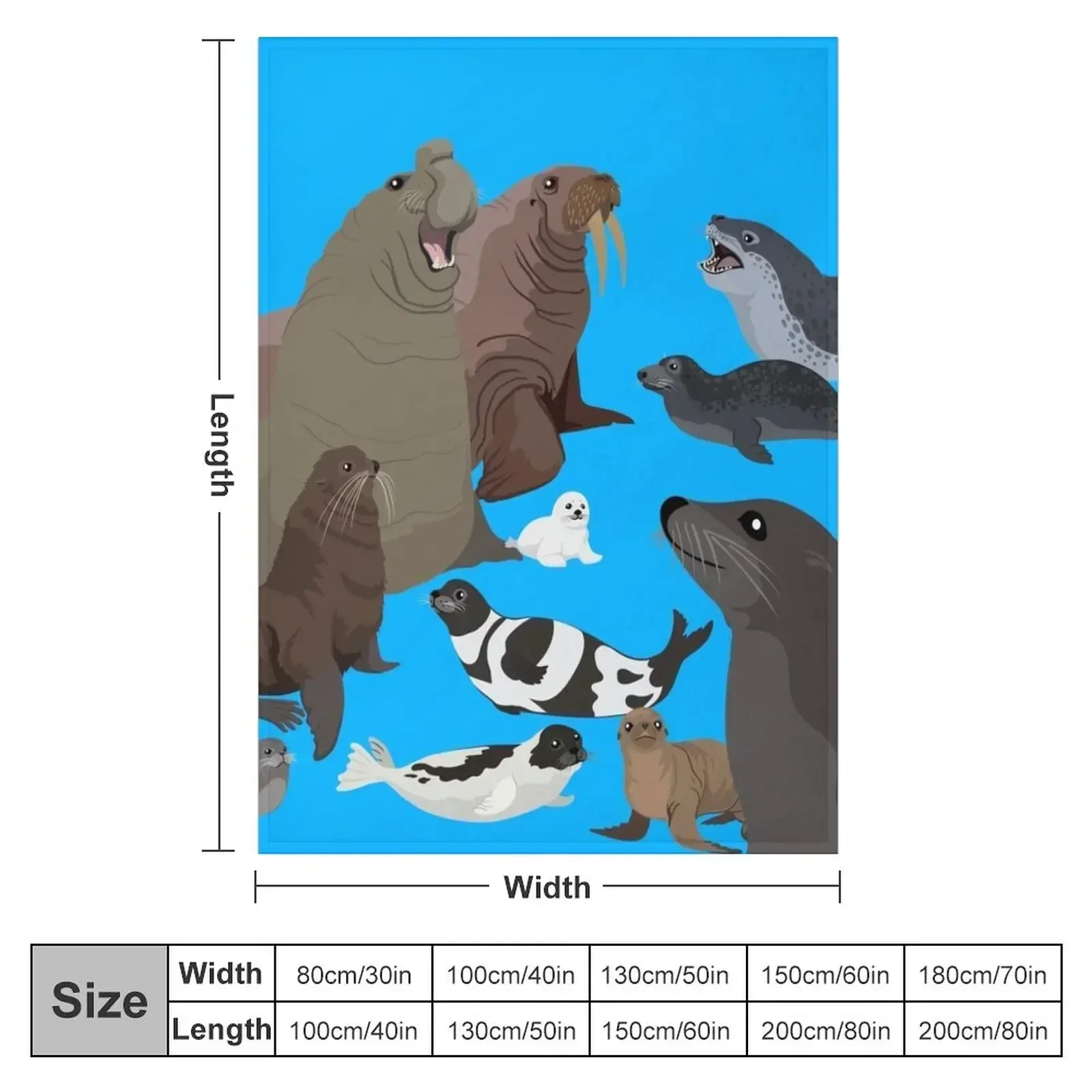 I Am Thankful For Pinnipeds Throw Blanket warm for winter Soft Big halloween Sofa Quilt blankets and throws Luxury Blankets