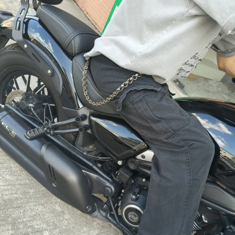 

2025 New Model Screw Cap Round Ring Pants Chain Fashionable Men And Women Hip Hop Rock Style Waist Accessories Locomotive Chain