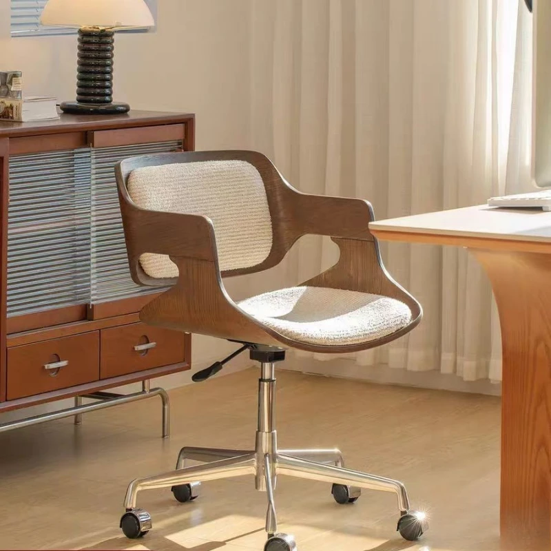 Computer chair liftable sedentary bedroom office desk chair with wheels