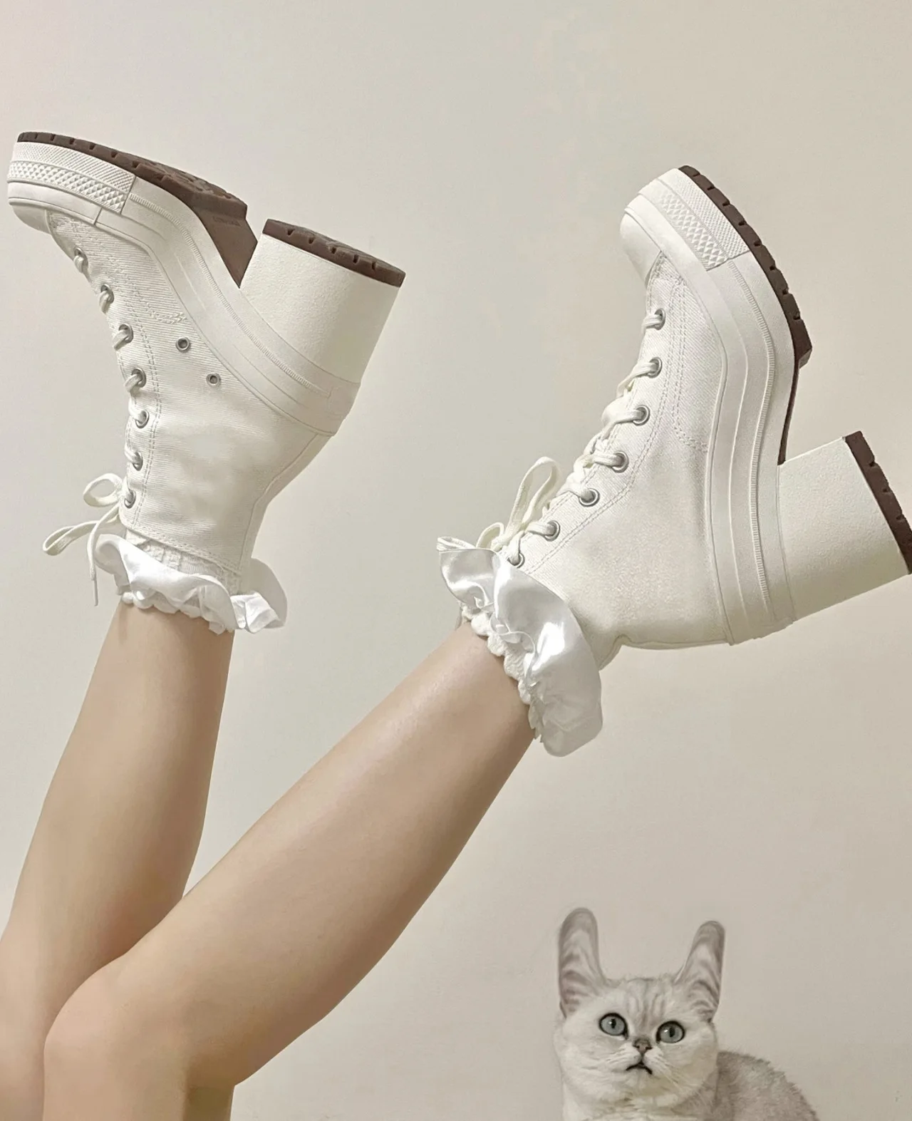 Klassische Damen-Plateau-Turnschuhe, Segeltuchschuhe, personalisierte Luxus-Absätze, Skateboard, Schnürung, Freizeitschuhe, modische Outdoor-Turnschuhe – Detail 23