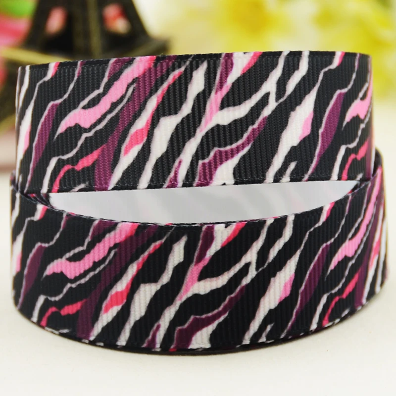 22mm 25mm 38mm 75mm Animal stripe cartoon printed Grosgrain Ribbon party decoration 10 Yards satin ribbons