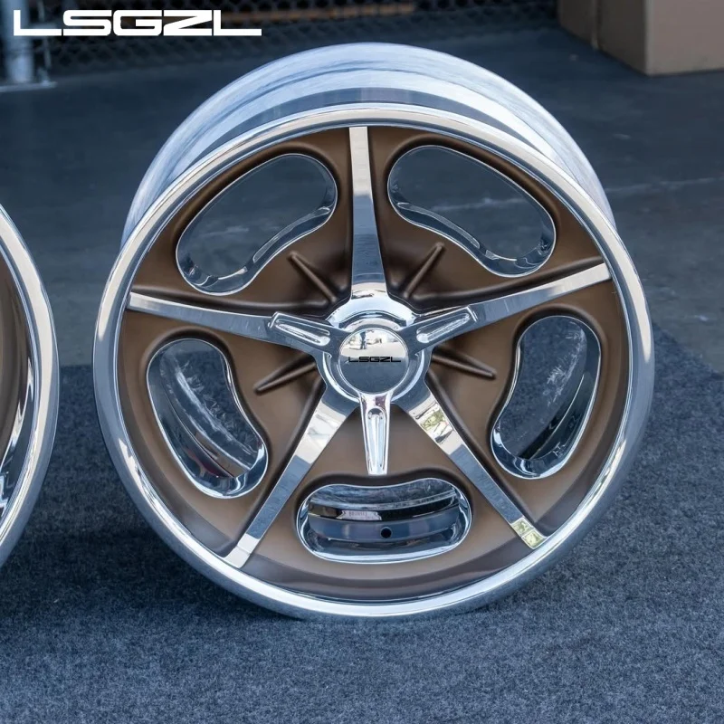 Lsgzl Forged 2-piece Custom Polish 5x114.3 5x130 5x120 for Mercedes C7 C8 Alloy Deep Lip 18x7 18x8 26 Inch  Car Wheel Rims