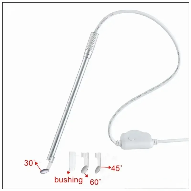 Y002 Portable 500X Oral/Nasal/ENT Scope 7mm, 2MP Endoscope for Ear Canal/Throat Examination USB
