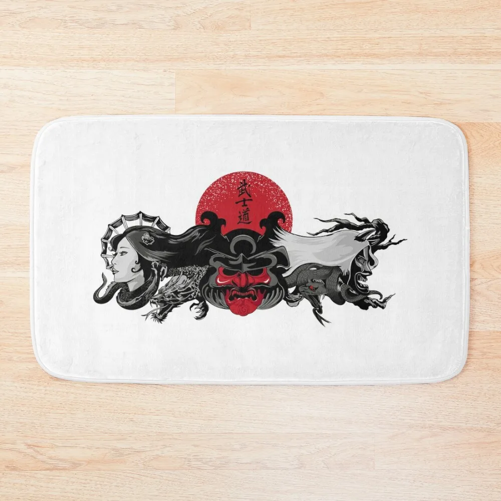 

Japan Demons Art Bath Mat Anti-Skid Shower Carpet Rug Rugs Living Room Carpet For Bath Anti-Skid Mat