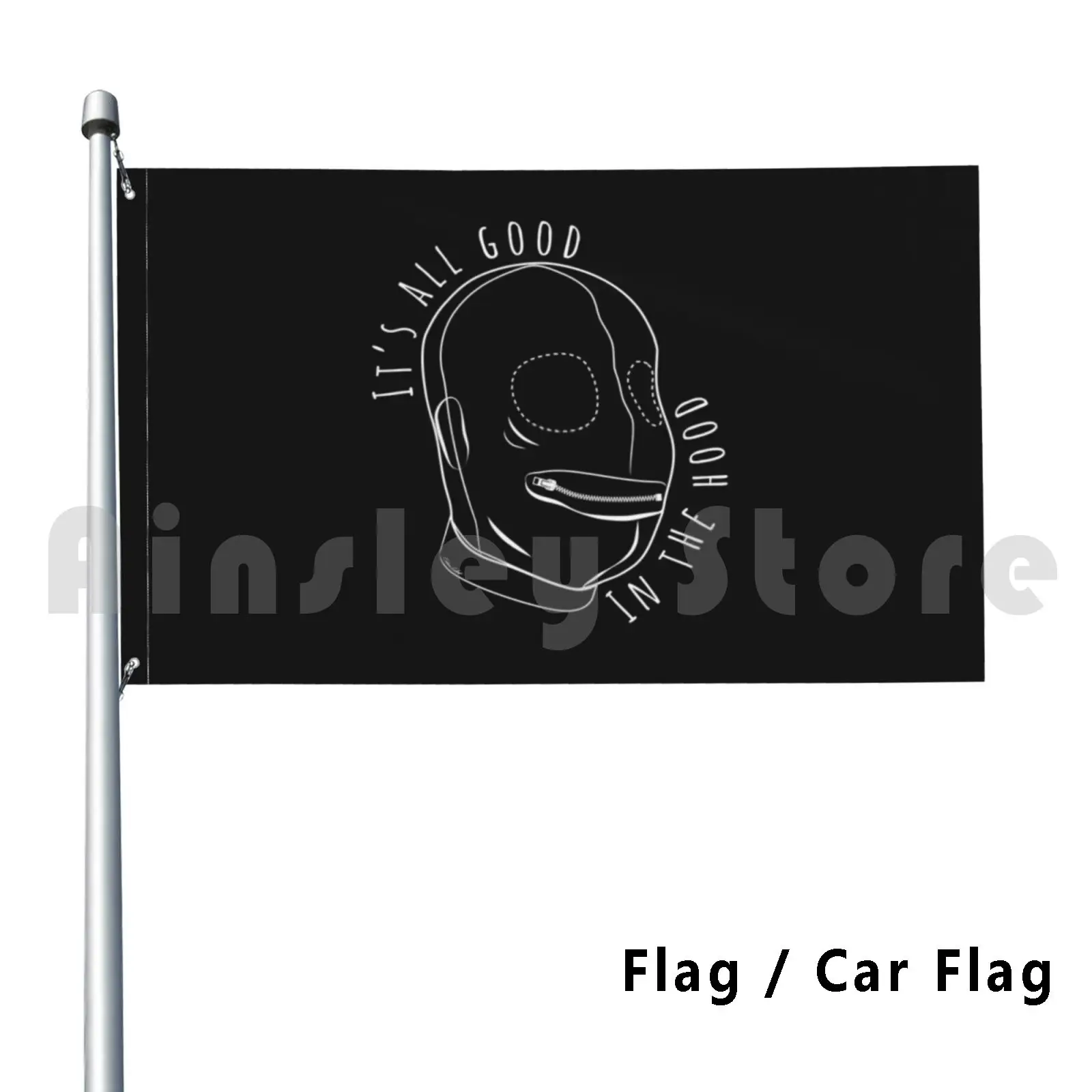 All Good In The Hood-Bdsm Funny Flag Car Flag Funny Bdsm Fetish Kinky Kink Leather Kinkster Sex