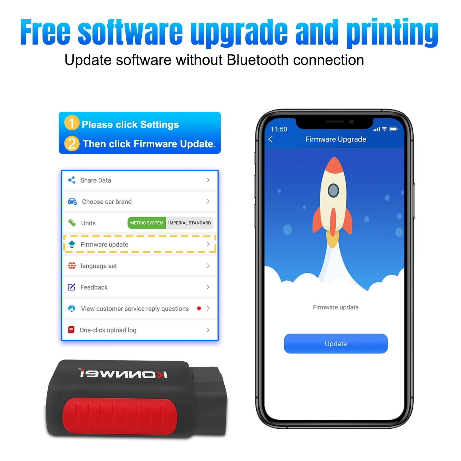 KONNWEI KDIAG Full System Bluetooth Auto Scanner Reset SAS EPB ECU Programmer OBD OBD2 Car Diagnostic Tool pk Thinkdiag MINI