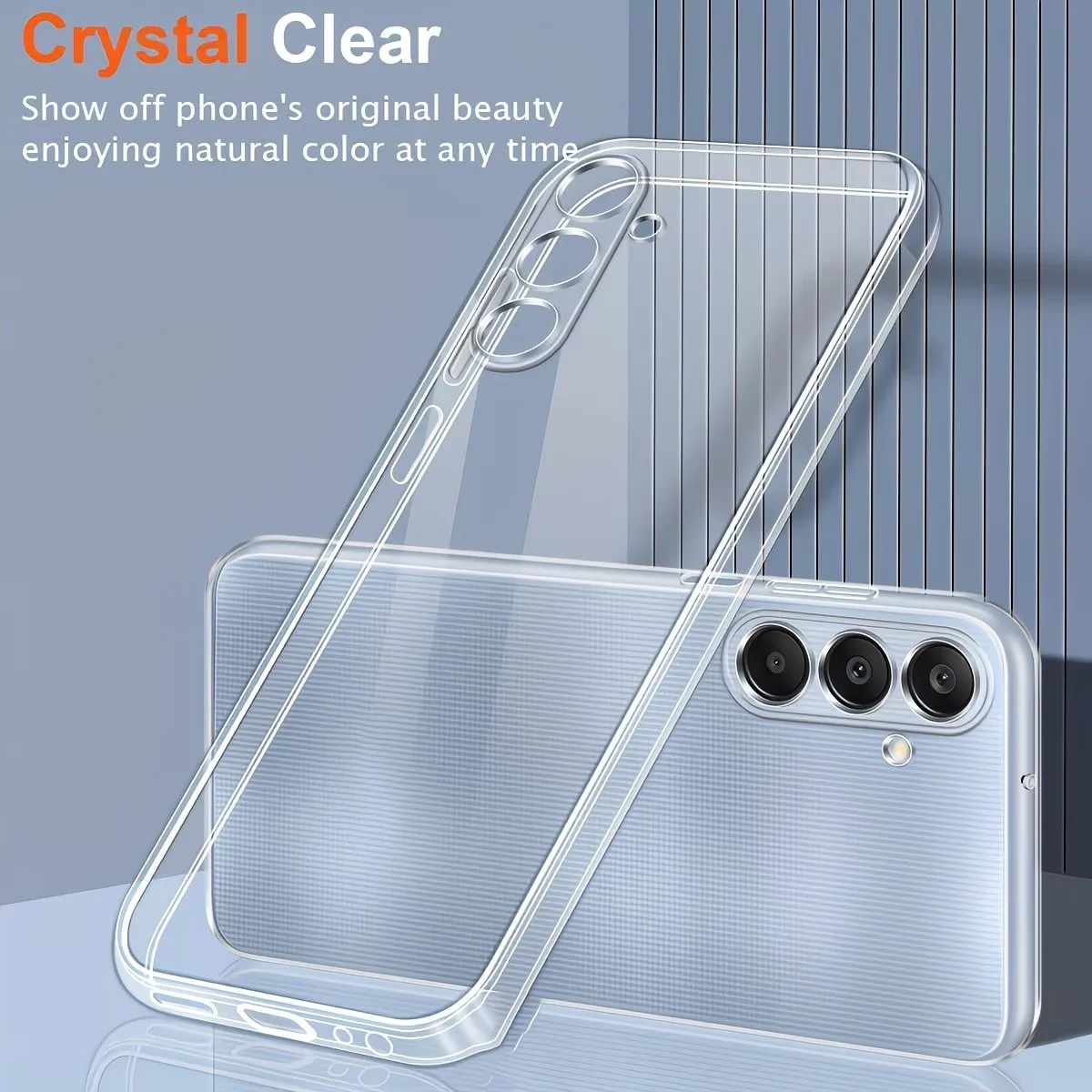 Transparent Soft TPU Phone Case For Samsung Galaxy A73 A72 A71 A57 A56 A55 A54 A53 A52 A51 A50 Ultra Slim Anti Yellow Back Cover