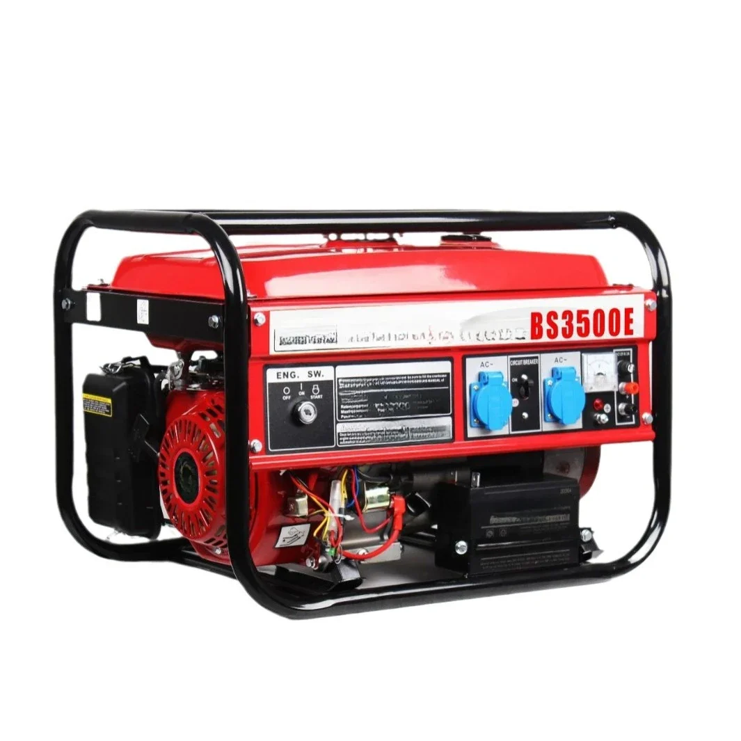 

Spot small 3kw electric start copper wire gasoline generator set 220v single phase with DC household generator