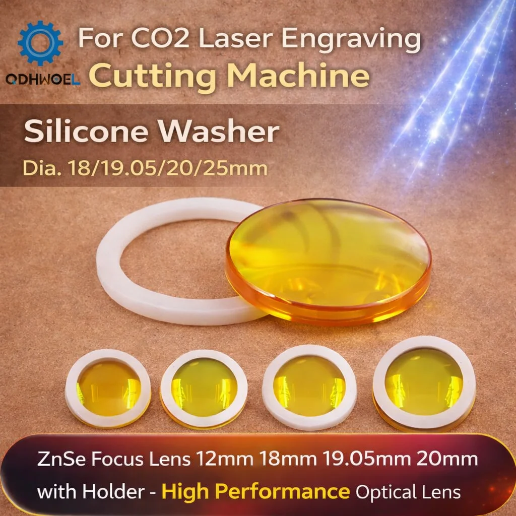 QDHWOEL  Best Quality  5PCS Silicone Washer 19.05 20 25mm for CO2 Laser Focusing Lens Mirrors