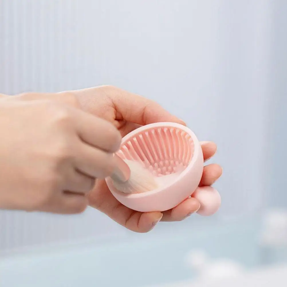 Placa de cepillo de silicona, cuenco, almohadilla de lavado para brochas de maquillaje, salón, hogar, limpiador de brochas de maquillaje, accesorios de herramientas de belleza