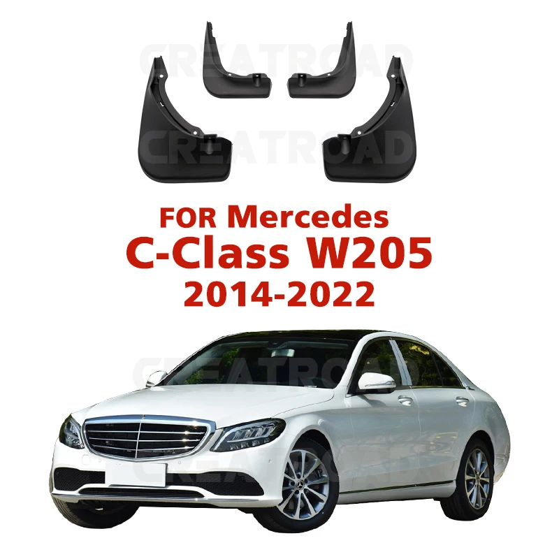 For Mercedes Benz C-Class W205 2014 - 2022 2015 2016 2017 2018 2019 2020 2021 Mudguard Mud Flaps Guard Splash Mudguards