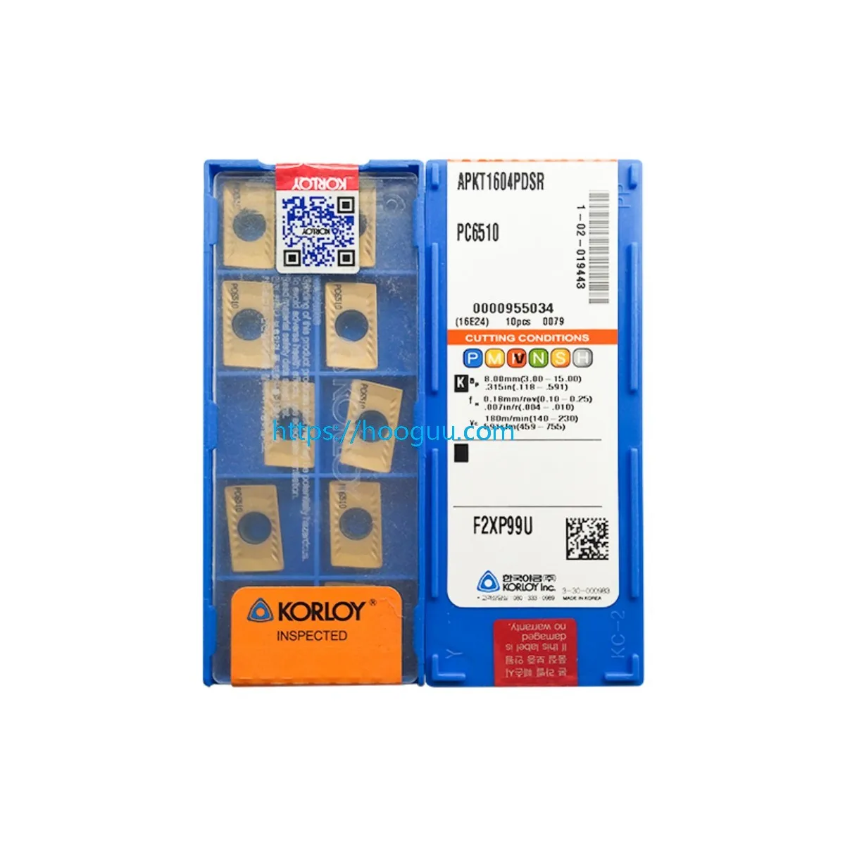 KORLOY 100% Original APKT APKT1135 APKT1604 PDFR PDSR -MM -MA -MA3 H01 NCM325 PC6510 CNC Lathe Turning Tool Milling Cutter